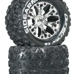 Duratrax Duratrax Sidearm MT 2.8" 2WD Mounted Rear C2 Chrome (2)