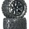 Duratrax Duratrax Six Pack MT 2.8 2WD Mounted 1/2" Offset Blk (2