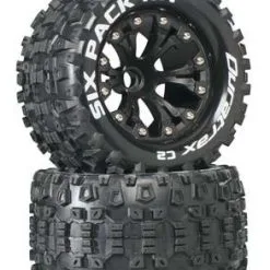 Duratrax Duratrax Six Pack MT 2.8 2WD Mounted Front C2 Black (2)