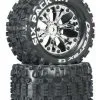 Duratrax Duratrax Six Pack MT 2.8 2WD Mounted Rear C2 Chrome (2)