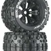 Duratrax Duratrax Six Pack MT 3.8" Mounted 1/2" Offset Black (2)