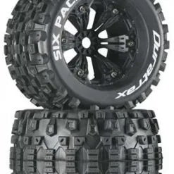 Duratrax Duratrax Six Pack MT 3.8" Mounted 1/2" Offset Black (2)