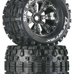 Duratrax Duratrax Six Pack MT 3.8" Mounted 1/2" Offset Chrome (2