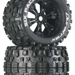 Duratrax Duratrax Six Pack MT 3.8" Mounted Black (2)