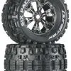 Duratrax Duratrax Six Pack MT 3.8" Mounted Chrome (2)