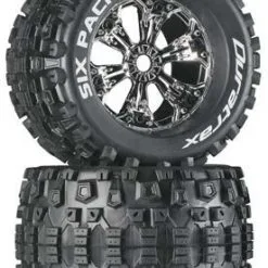 Duratrax Duratrax Six Pack MT 3.8" Mounted Chrome (2)