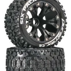 Duratrax Duratrax Six Pack ST 2.8 2WD Mounted Front C2 Black (2)