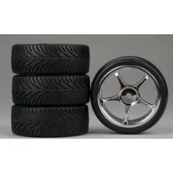 Dynamite Dynamite 5-Spoke Chrome Wheel, Radial (4)