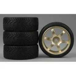 Dynamite Dynamite 6-Spoke Gold Wheel, Radial (4)