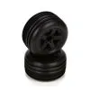 ECX ECX Fr Tire, Premount, Black Wheel(2):1:10 2wd Circuit