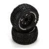 ECX ECX FR/R Tire,Prmnt,Blk Wheel (2):1:10 2wd/4wd Ruckus