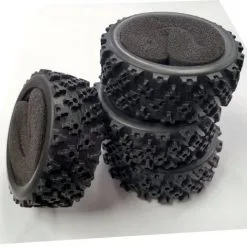 Hobby Hobby Products Hobby Hobby Products 1/10 Rally Block Tire /w Foam Inserts 4pcs