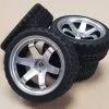 Hobby Hobby Products Hobby Hobby Products 1/10 Rubber Onroad Tire & Wheels. 6mm Offset **