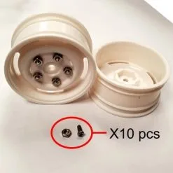 Hobby Hobby Products Hobby Hobby Products 26mm Rally Wheels, White, 12mm Hex (4 Pcs)