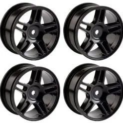 Hobby Hobby Products Hobby Hobby Products Drift/Touring Wheels. Aprrox 3mm Offset. Black, 4