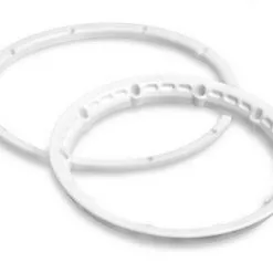 HPI HPI Heavy Duty Wheel Bead Lock Rings, White, (for 2 Wh