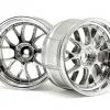 HPI HPI LP32 LM-R Wheel, 6mm OffSet, Chrome, (2pcs)