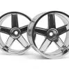 HPI HPI LP32 Wheel, MF Type, 6mm Offset, Chrome, (2pcs)