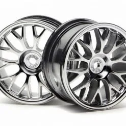 HPI HPI Mesh Wheel, 26mm, Chrome, 1mm Offset