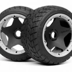 HPI HPI Mounted Tarmac Buster Rib Tire, M Compound, Rear,