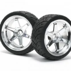 HPI HPI Mounted X Pattern Tire, D Compound, On TE37 0mm Of