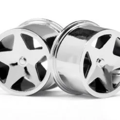 HPI HPI Q32 Super Star Wheel Set, Front And Rear, Chrome,