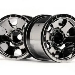 HPI HPI Warlock 2.2 Wheel, Black Chrome (2pcs)