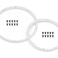 HPI HPI White Wheel Bead Lock Rings, For The Baja 5 (2pcs)