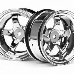HPI HPI Work Meister S1 Wheel, 26mm-6mm OffSet, Chrome