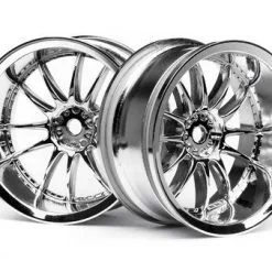 HPI HPI Work XSA 02C Wheel, 26mm-9mm OffSet, Chrome
